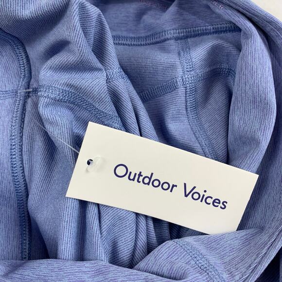 NWT Outdoor Voices 3/4 Warmup Leggings sz Small Lilac Blue Compression Active - Picture 5 of 9
